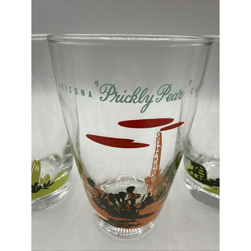 Blakely Oil Arizona Cactus Tumblers Set 4 Cholla Saguaro Barrel Prickly